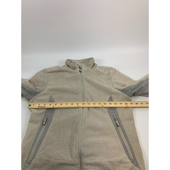 BOGO LL Bean Textured Fleece Full Zip Jacket Floral Embroiderd Women Petite Smal - Picture 9 of 15